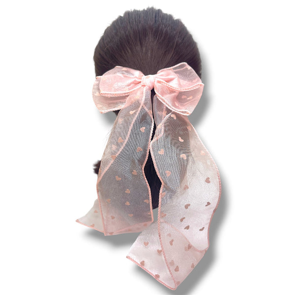 HAIRSTORY #008 Long Ribbon W/Small Heart