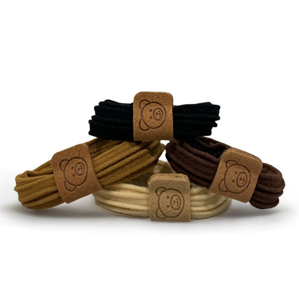 HAIRSTORY Thick High Elastic Bear Hair Tie Ponytail (2410)