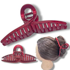 HAIRSTORY D832 CHROME Basic Knot Claw Clamp Clip