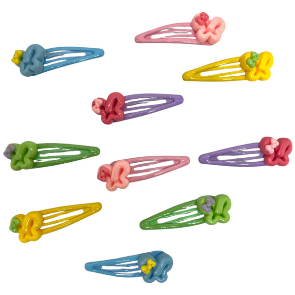 HAIRSTORY Butterfly Colorful Bean Snap clip (#13-B)