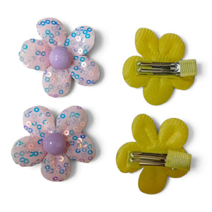 HAIRSTORY Cute Sequins Flower Hair Clip