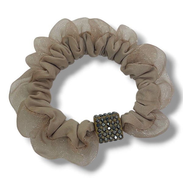 HAIRSTORY 6011 Scrunchies W/Cube Charm