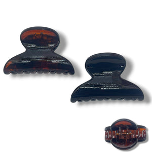 HAIRSTORY A15-3843 - D746 Black & Brown Tiny Hair Clamp Clips