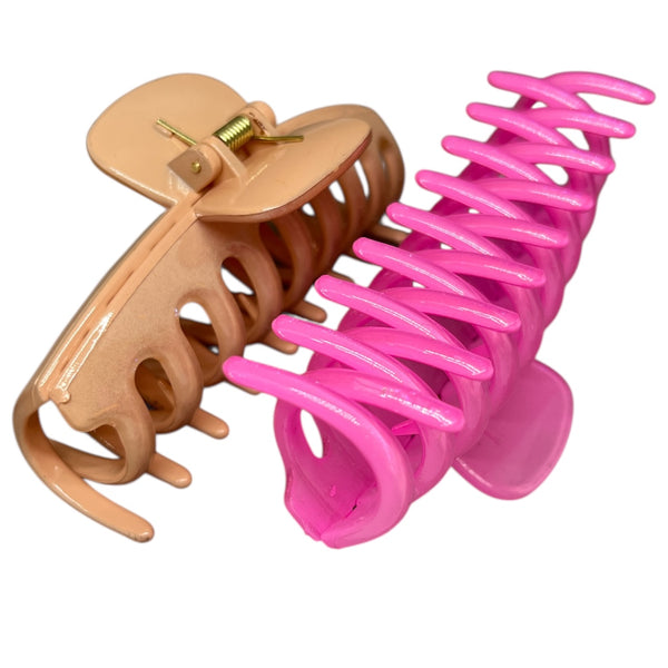 HAIRSTORY D651-D504 Shimmer Jumbo Big Claw Hair Clamp Clip