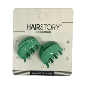 HAIRSTORY Sorbet Colored Small Hair Clamp Clips - D349