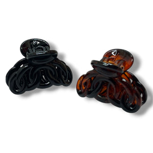 HAIRSTORY Black and Brown Tiny Clamp