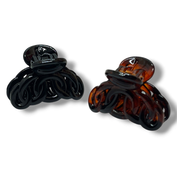 HAIRSTORY Black and Brown Tiny Clamp