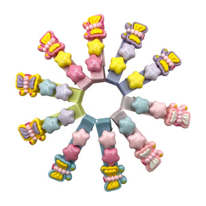 HIRSTORY Butterfly Star Charm Pin Curl  (001-BS)