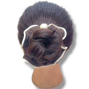 HAIRSTORY #6051 Scrunchies With Pearl Charm