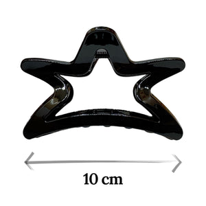 HAIRSTORY Glossy Black Star Hair Claw Clamp
