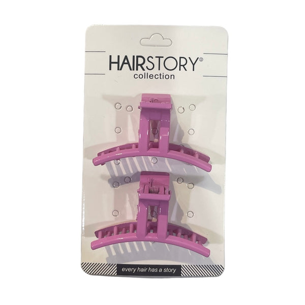 HAIRSTORY Sorbet Colored Small Hair Clamp Clips - D556