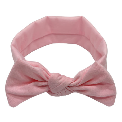 HAIRSTORY Cotton Spandex Bow Knot Baby Toddler Turban Headband (#3010)