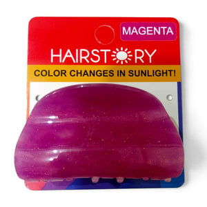 HAIRSTORY CCAH-010  Sun UV Color Changing Acrylic Cloud Clamp