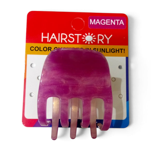 HAIRSTORY CCAH-011 Sun UV Color Changing Acrylic Claw Clamp