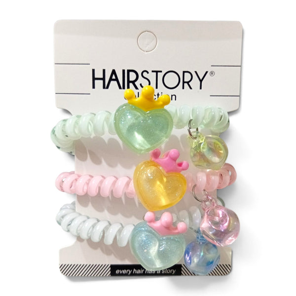 HAIRSTORY #23 Telephone Wire Spiral Coil Pony Hair Tie