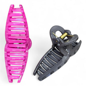 HAIRSTORY D686 SHIMMER Classic Knot Hair Claw Clamp Clip