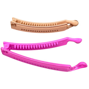 HAIRSTORY B121 Shimmer Plain Banana Clamp Clip