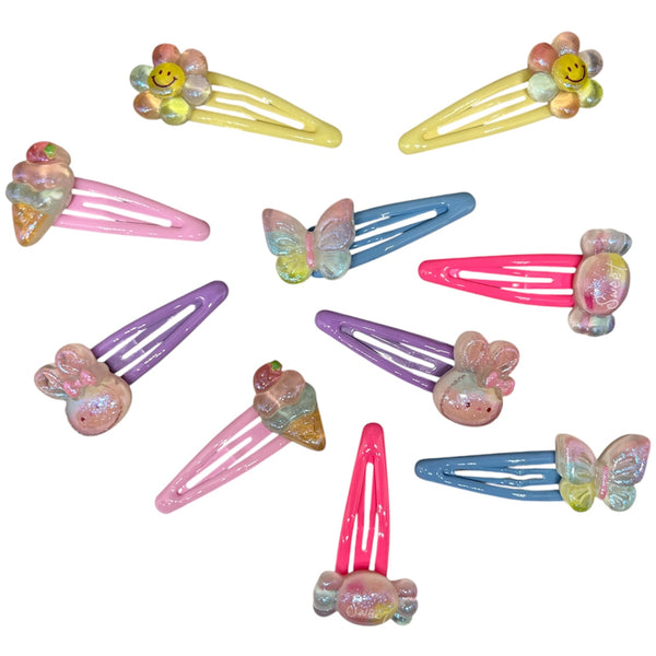 HAIRSTORY Ice Cream/Candy Charm Snap Clip (#21-IC)