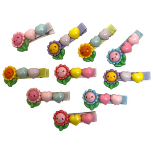 HIRSTORY Sunflower Heart Charm Pin Curl (001-SH)