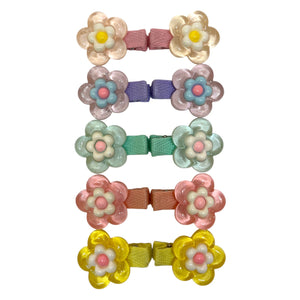 HAIRSTORY Crystal Flower Charm Pin Curl (001-CF)
