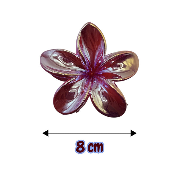 HAIRSTORY Plumeria Flower Hair Claw Clip Clamp