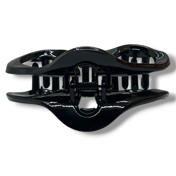 HAIRSTORY Glossy Black Cloud Hair Claw Clamp