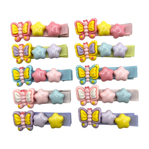 HIRSTORY Butterfly Star Charm Pin Curl  (001-BS)
