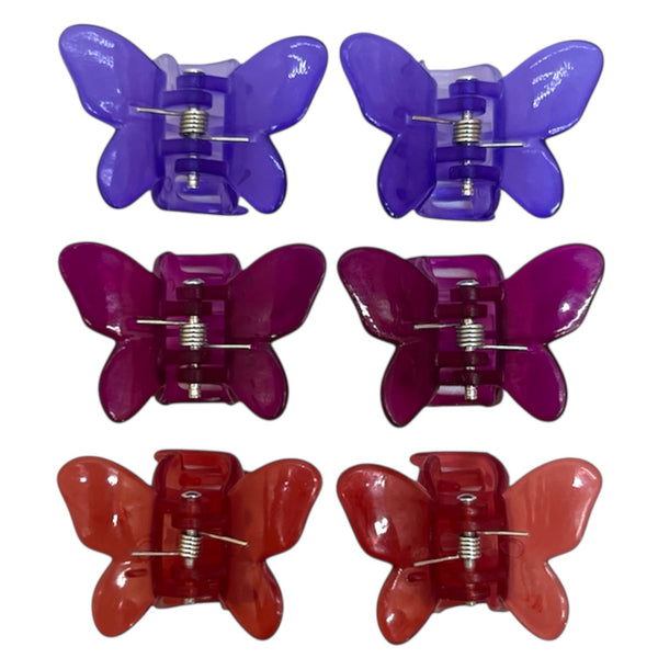 HAIRSTORY Sun UV Color Changing Clips Small Butterfly Hair Claw