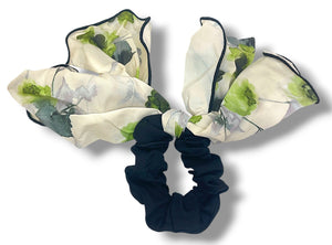 HAIRSTORY 6041 Bow Knot Scrunchies Floral