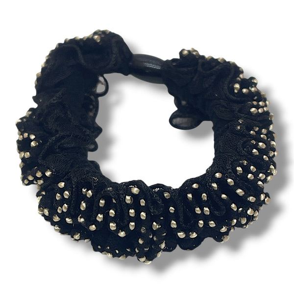 HAIRSTORY #6049-B Frilled Scrunchies