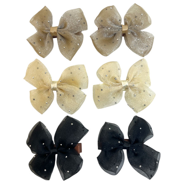 HAIRSTORY Shimmer Organza Ribbon Pin Curl (003-SOR)