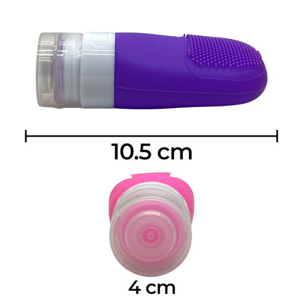 HAIRSTORY 6019 Silicone Bottle W/ Facial Brush  1pcs Random Color
