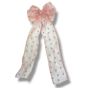 HAIRSTORY #008 Long Ribbon W/Small Heart