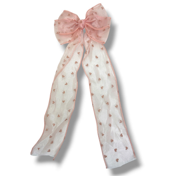 HAIRSTORY #008 Long Ribbon W/Small Heart
