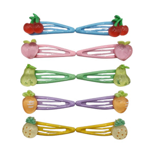 HAIRSTORY Crystal Fruit Colorful Charm Snap Clip (#13-CFC)