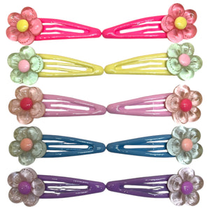 HAIRSTORY Flower Colorful Bean Snap clip (#21-F)
