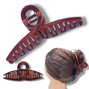 HAIRSTORY D832 CHROME Basic Knot Claw Clamp Clip