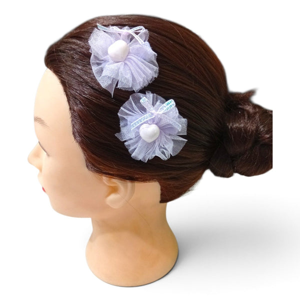 HAIRSTORY Tulle Heart Hair Clip