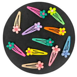 HAIRSTORY Flower Colorful Bean Snap clip (2435)