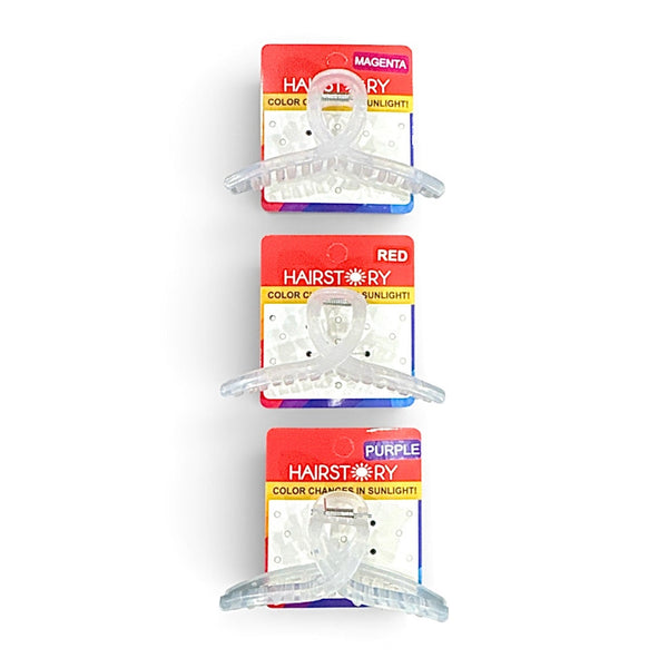 HAIRSTORY Sun UV Color Changing Large Knot Classic Hair Clip Clamp
