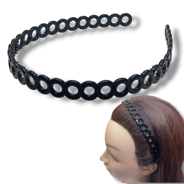 HAIRSTORY 4152-Y4158 Black Collection Multi-Design Headbands