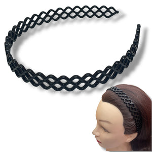 HAIRSTORY 4152-Y4158 Black Collection Multi-Design Headbands