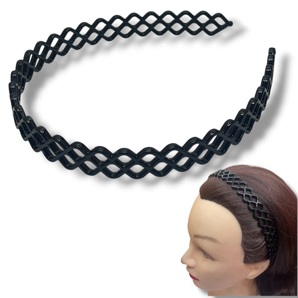HAIRSTORY 4152-Y4158 Black Collection Multi-Design Headbands