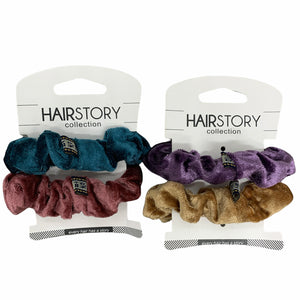 HAIRSTORY (#77L-#77S) Velvet Scrunchies (Pack of 2 pcs)