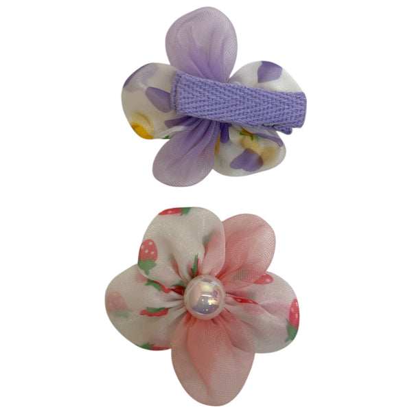 HAIRSTORY Mini Flower Pearl Charm Pin Curl