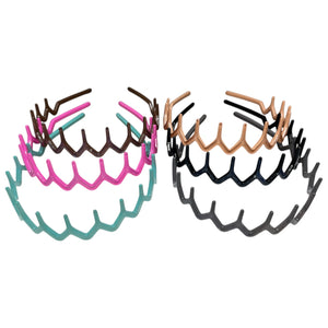 HAIRSTORY Shimmer Zig Zag Shark Tooth Headband (T023)