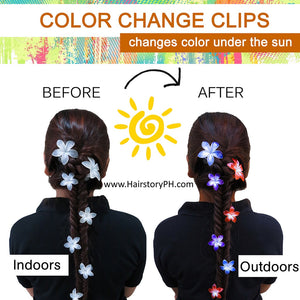 HAIRSTORY Sun UV Color Changing Clips Small Butterfly Hair Claw