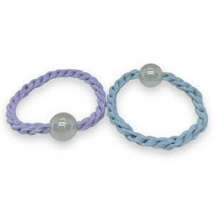 HAIRSTORY Twisted Hair tie Ponytail with Acrylic Ball-#68