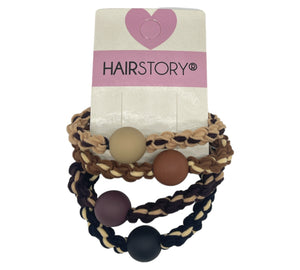 HAIRSTORY Two Colored Twisted Hair tie Ponytail-#67