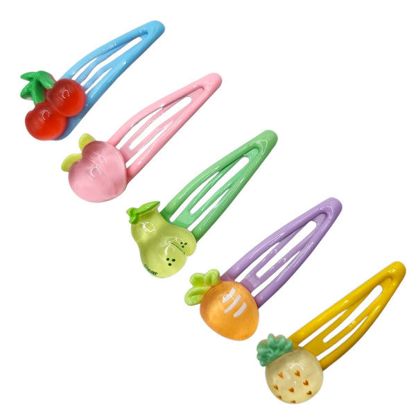 HAIRSTORY Crystal Fruit Colorful Charm Snap Clip (#13-CFC)